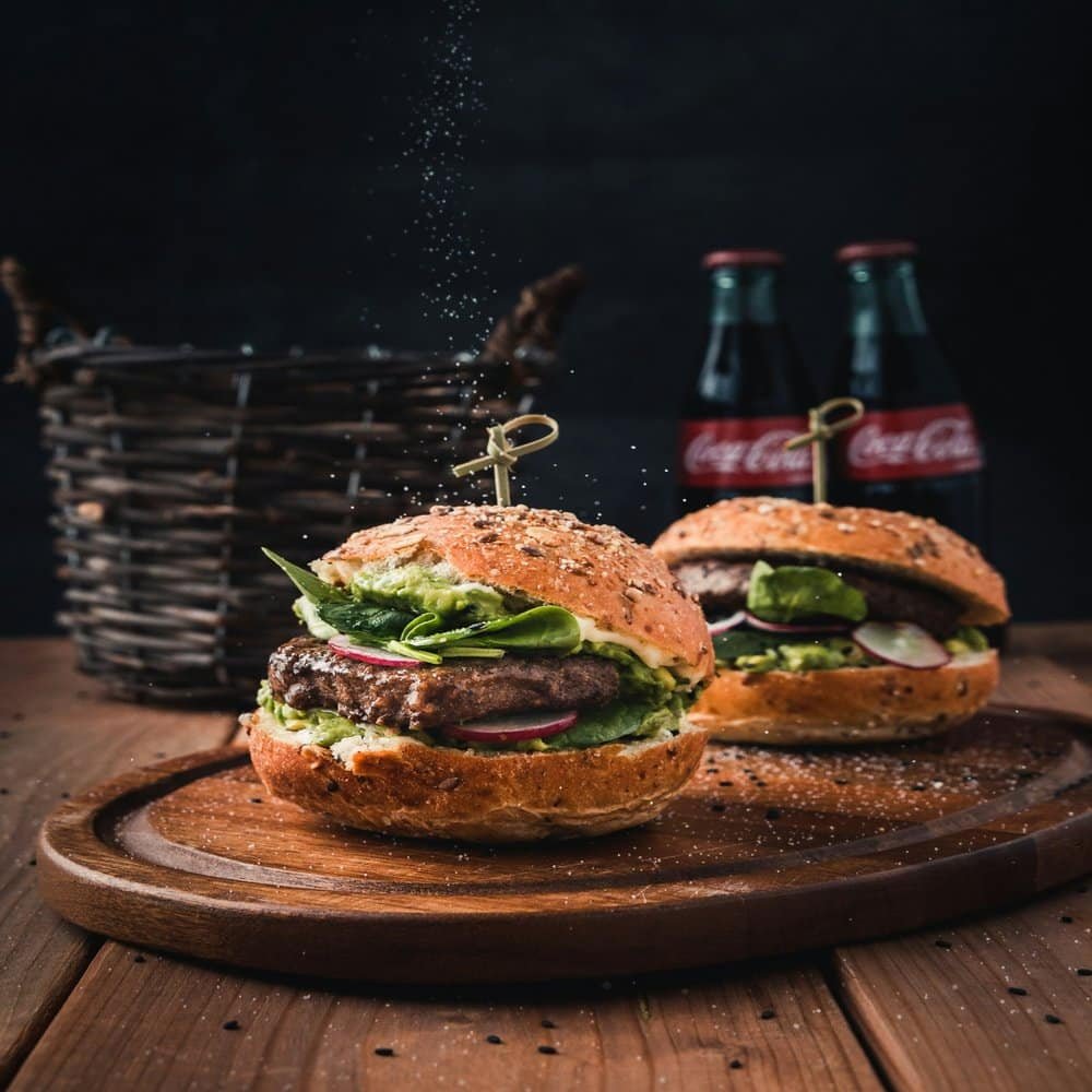 American burger with fries recipe