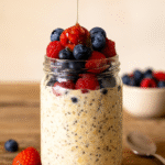 ๐Overnight Oats with Berries & Chia โ Healthy Breakfast Jar