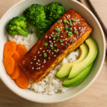 ๐ฃTeriyaki Salmon Bowl โ Sweet & Savory Japanese Style