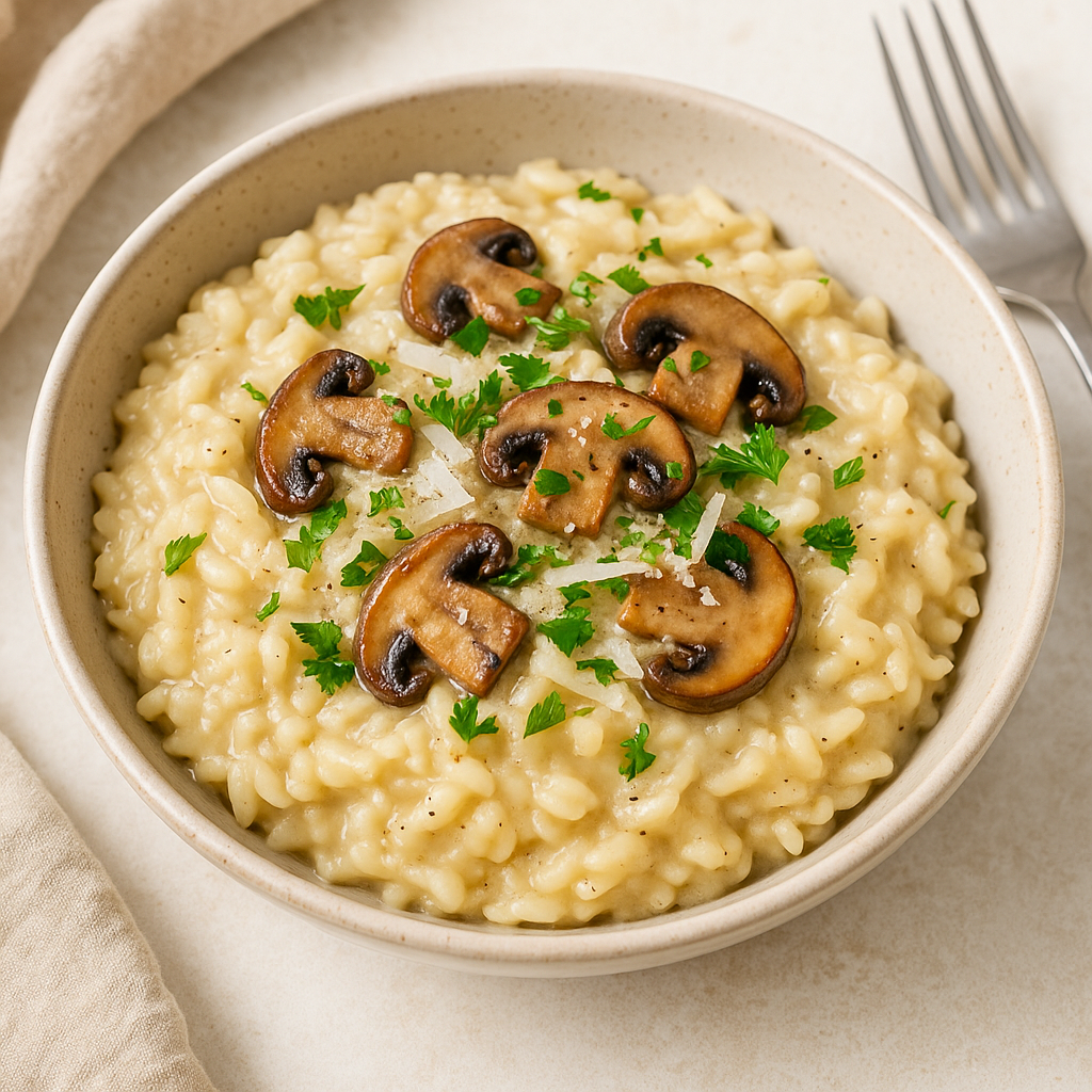 ๐ Creamy Mushroom Risotto โ Easy Italian Classic