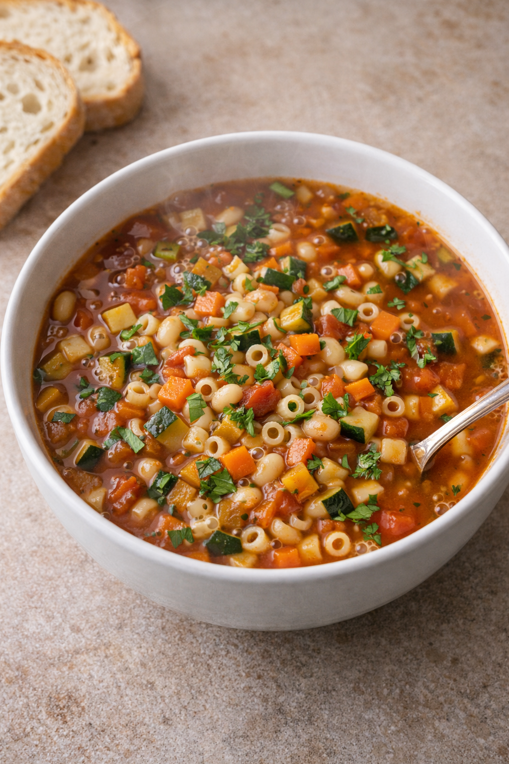 Italian Minestrone Soup – Hearty Italian Comfort Bowl