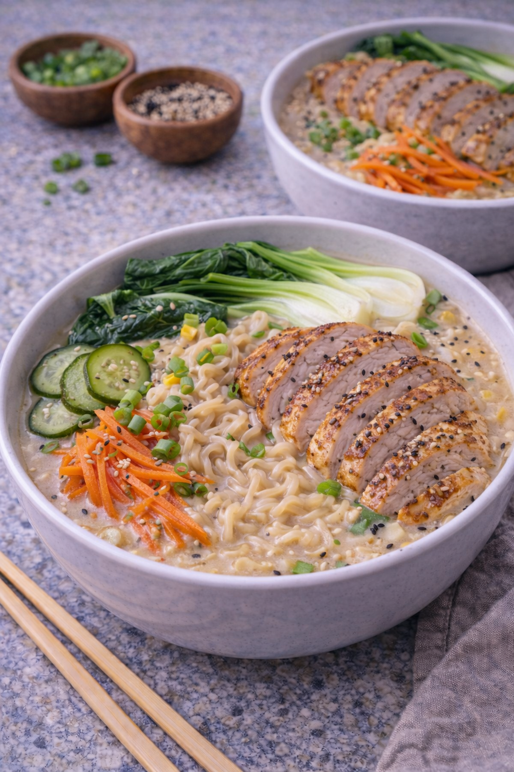 Creamy Sesame Chicken Ramen – Cozy 30-Minute Bowl
